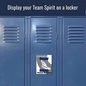 Good Luck Track &amp; Field Locker Tag Sign, Travel Team Hotel Door Sign ...