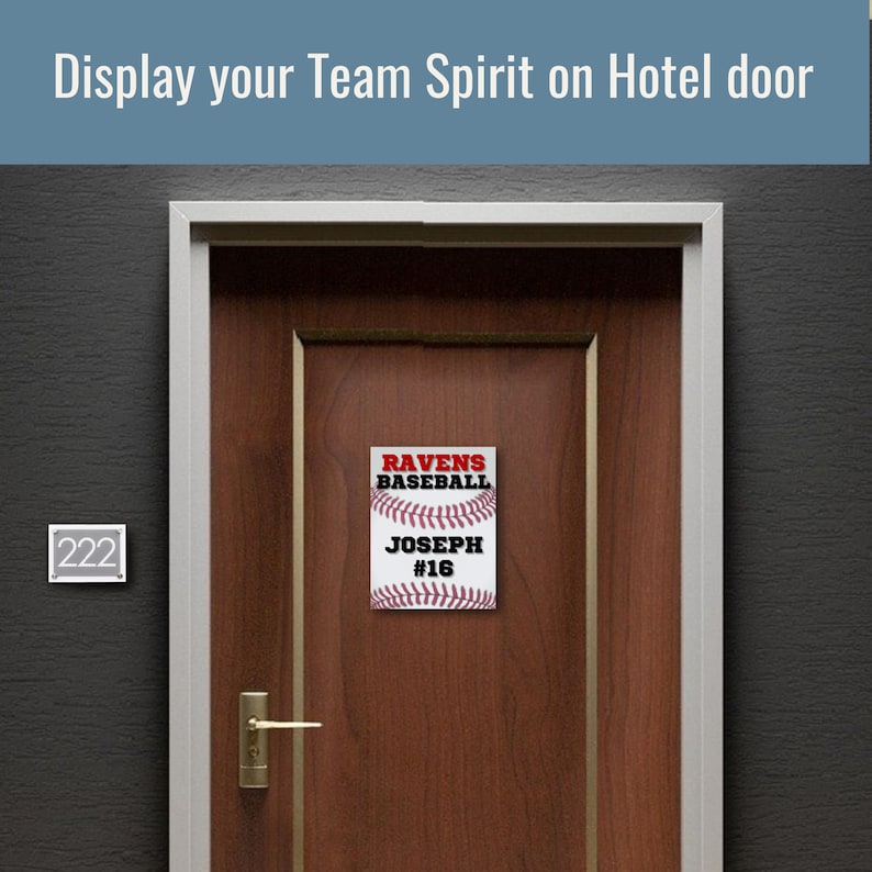 Baseball Locker Sign Tag Locker Decoration Hotel Door Sign Etsy