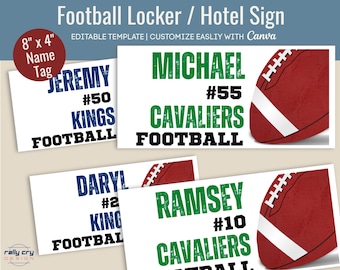 Volleyball Locker Decoration Name Tag Hotel Door Sign Team - Etsy