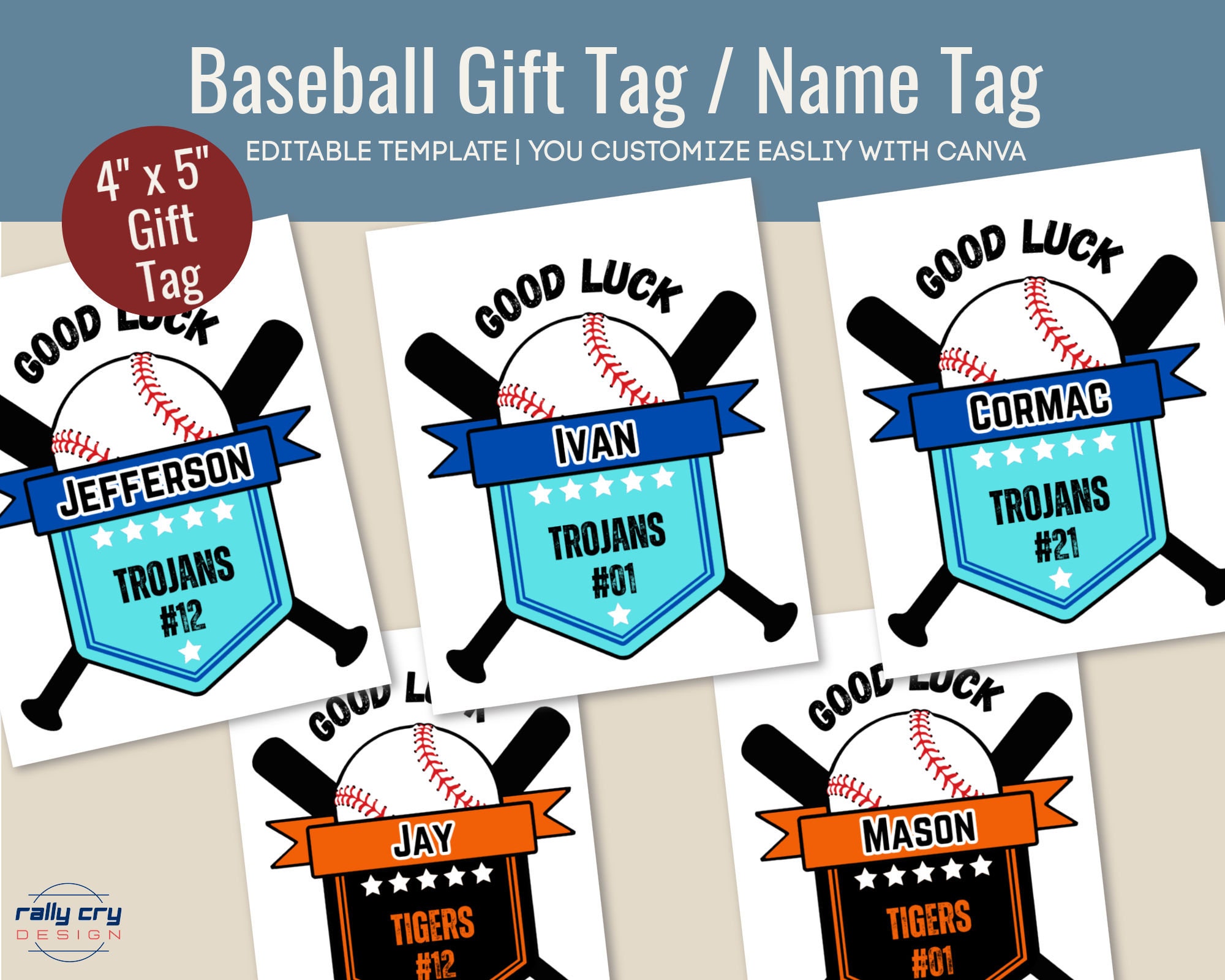good-luck-baseball-name-gift-tag-team-snack-bag-name-tag-travel-tournament-goodies-sign-treat-label-customize-canva-template-bsgt001-etsy