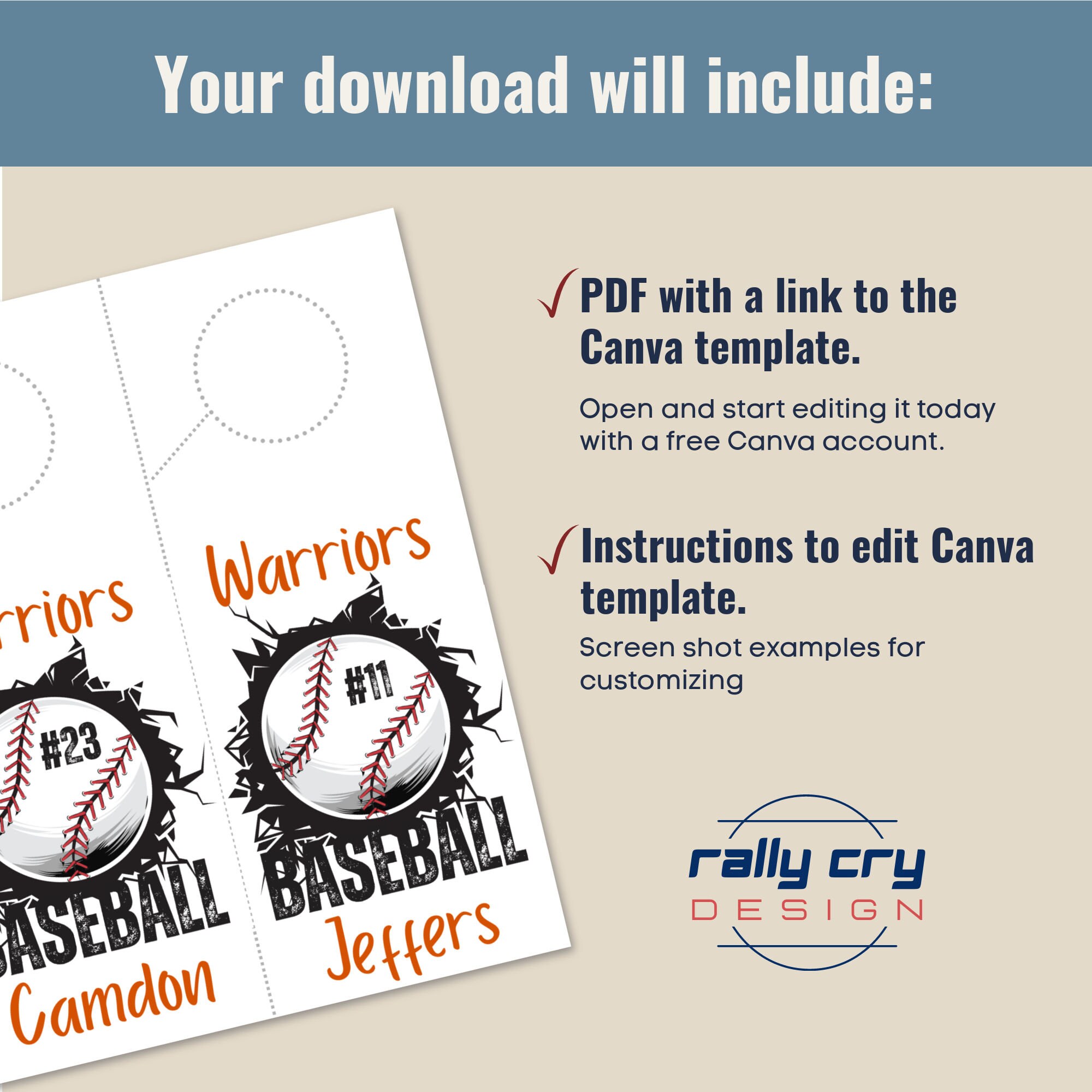 Baseball Gameday Hotel Door Hanger Door Decoration Name Tag Etsy