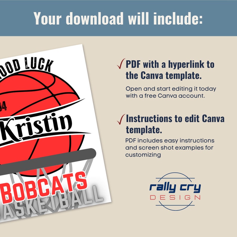 Good Luck Basketball Locker Sign, Travel Team Hotel Door Player Name