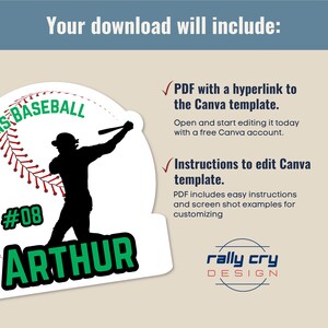 Baseball Locker Decoration Name Tag, Baseball Hotel Door Printable Sign ...