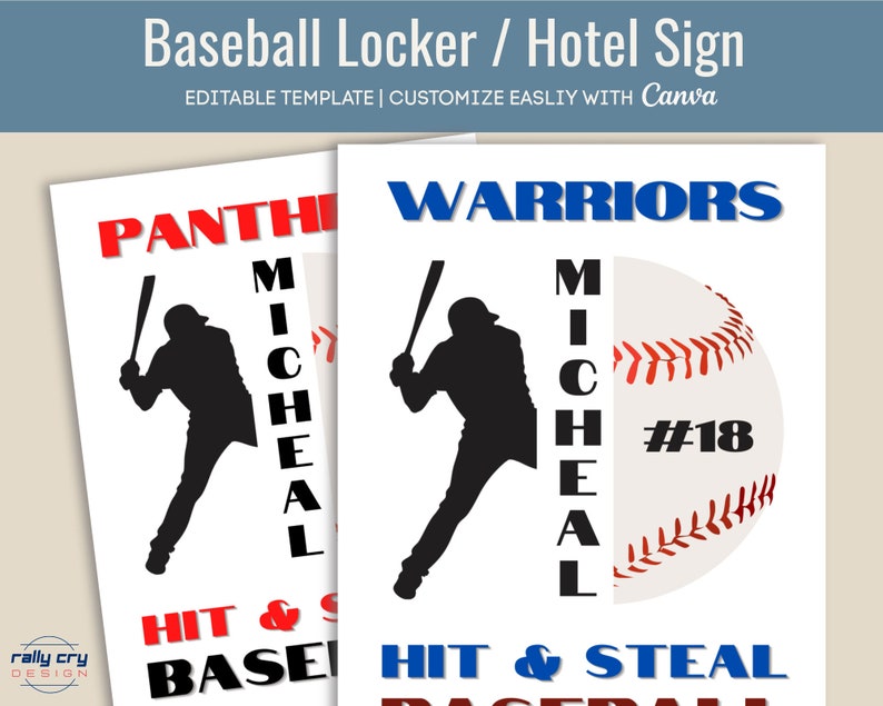 Baseball Locker Decoration Locker Sign Tag Hotel Door Sign Etsy