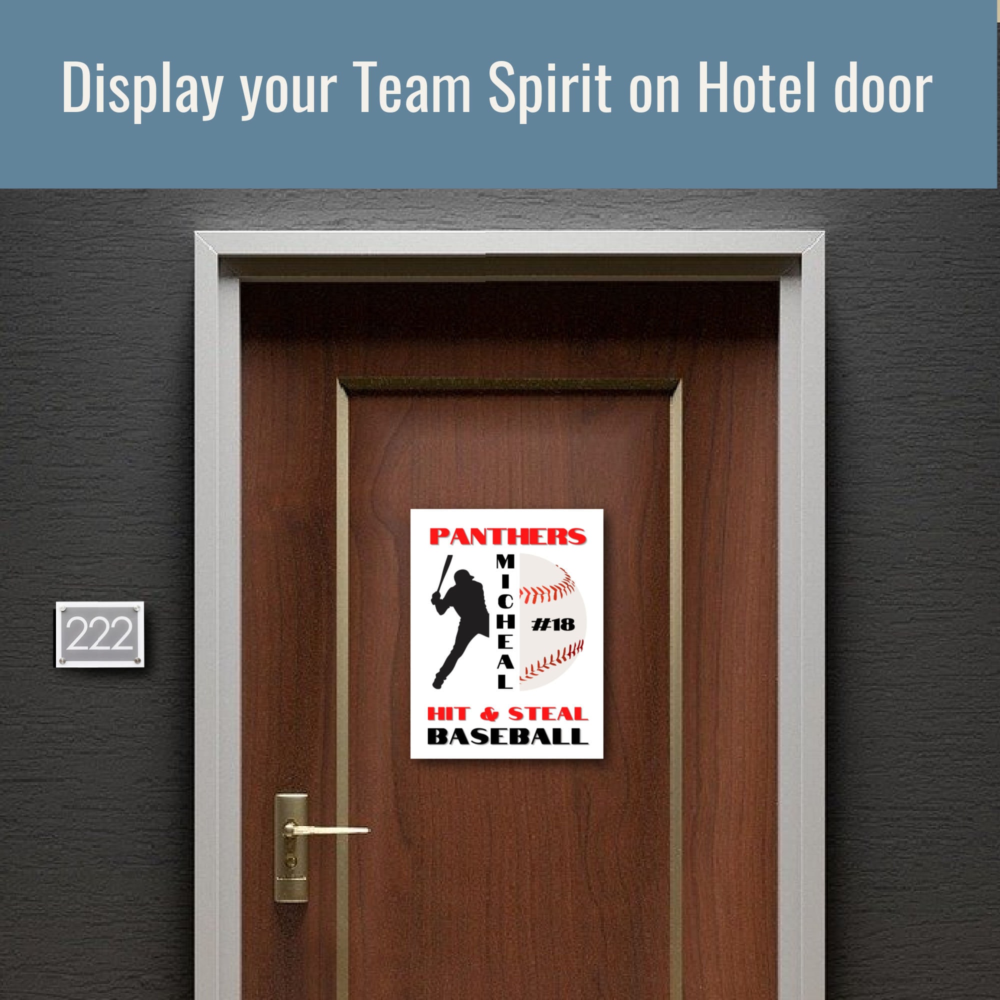 Baseball Locker Decoration Locker Sign Tag Hotel Door Sign - Etsy