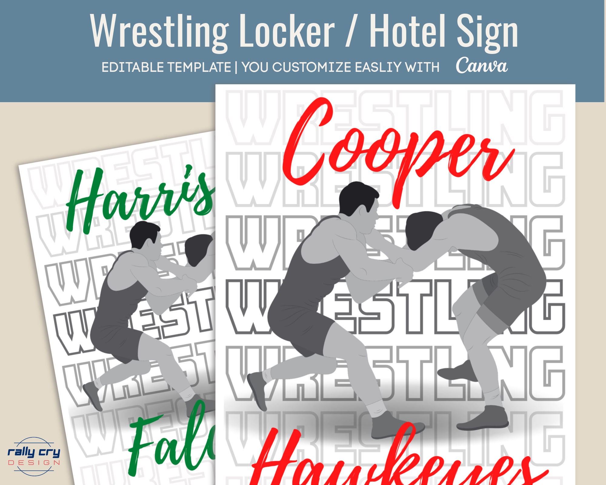 Wrestling Car Decals / Custom Wrestling Magnet / Wrestling Stickers /  Wrestling Yard Signs / Wrestling YETI Decal / Wrestling Locker Magnets 
