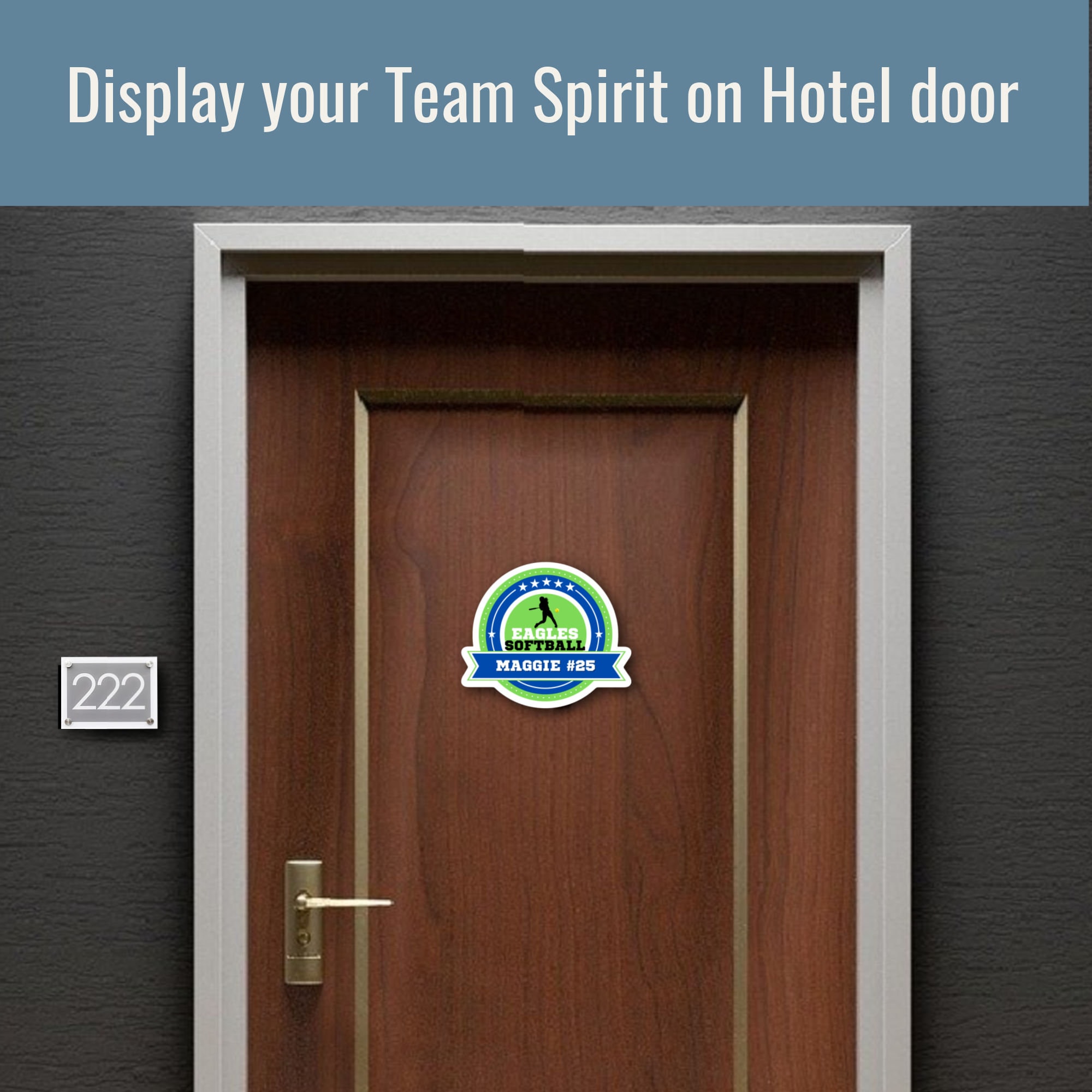 Softball Hotel Door Hanger Locker Room Poster Locker Etsy