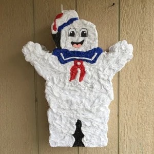Pinata, verjaardagspinata, geïnspireerd door marshmallow ghost busters pinata