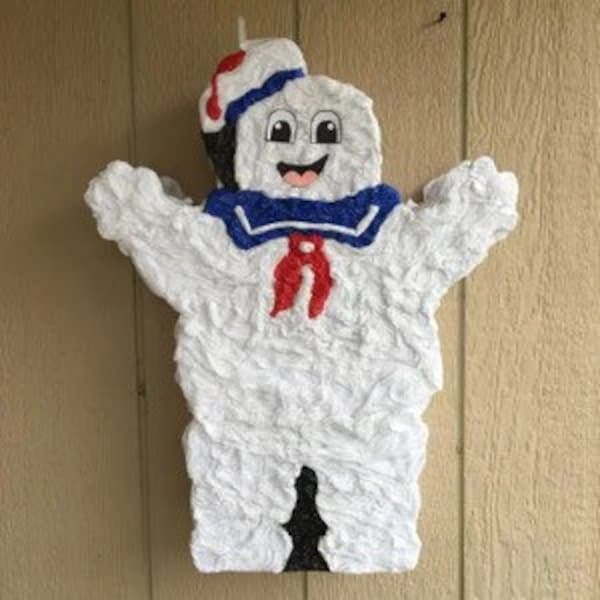 Pinata, birthday pinata, inspired by marshmallow ghost busters pinata