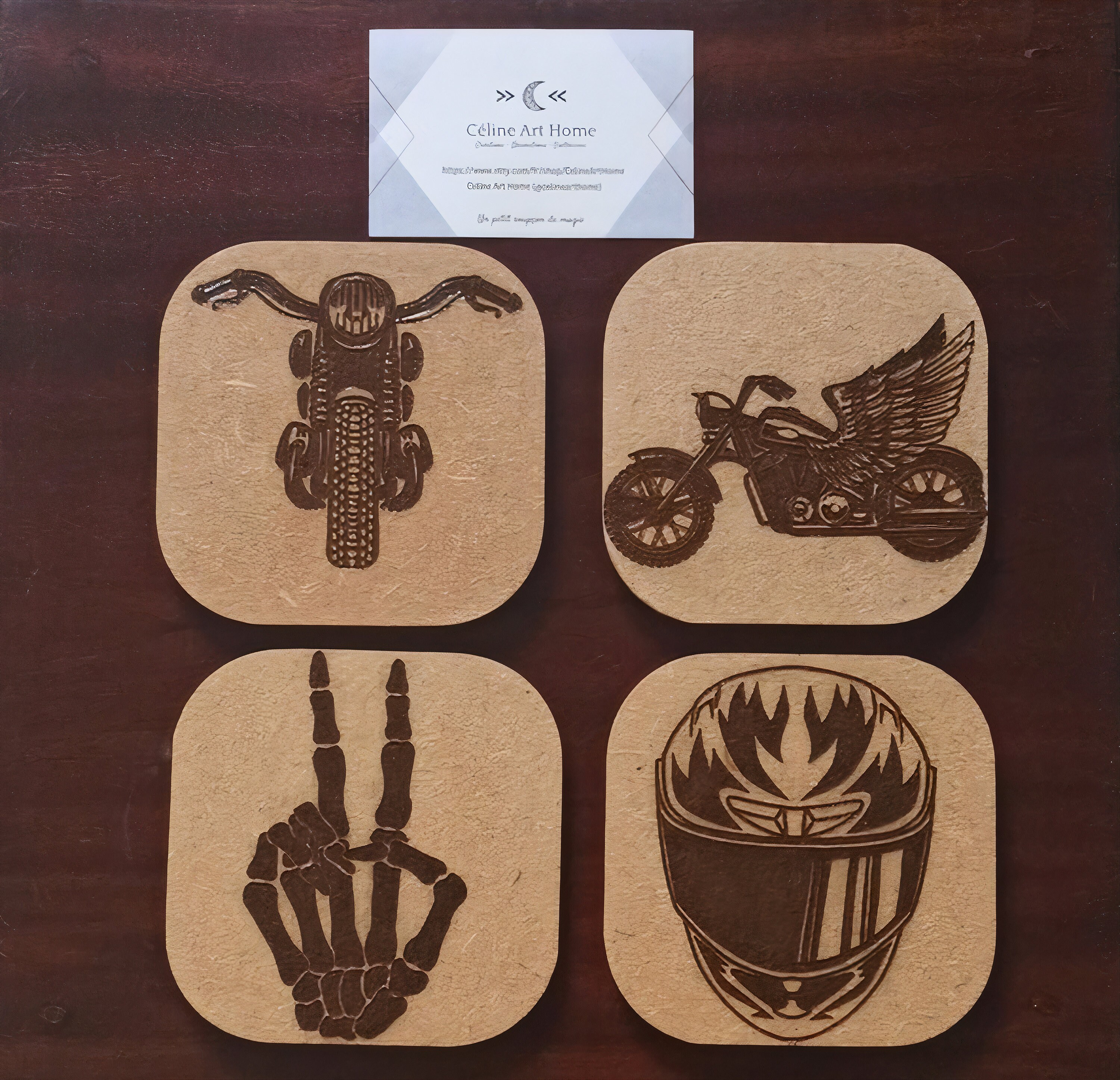 Coasters Motorbike, Sous Verres Moto/Motard