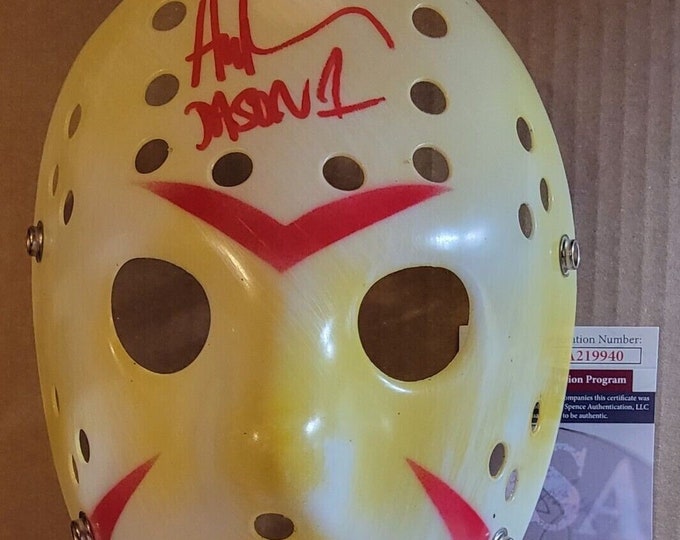 Ari Lehman Authentic Signed Hockey Murder Mask W/ JSA COA - OG Jason Voorhees Friday 13th