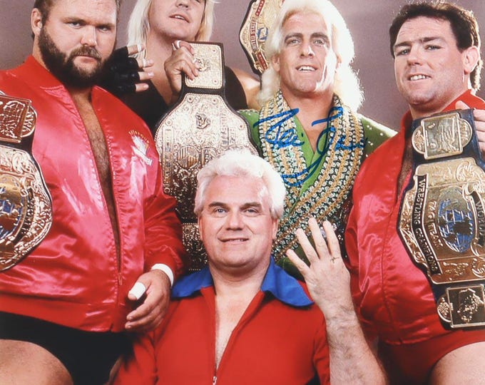 Ric Flair 11x14 Authentic Signed Photo W/ PSA Authentication - The 4 Horsemen WCW NWA