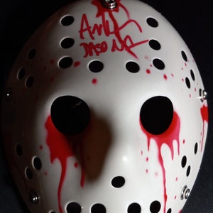 Ari Lehman Authentic Signed Hockey Murder Mask W/ Beckett COA - OG Jason Voorhees Friday 13th