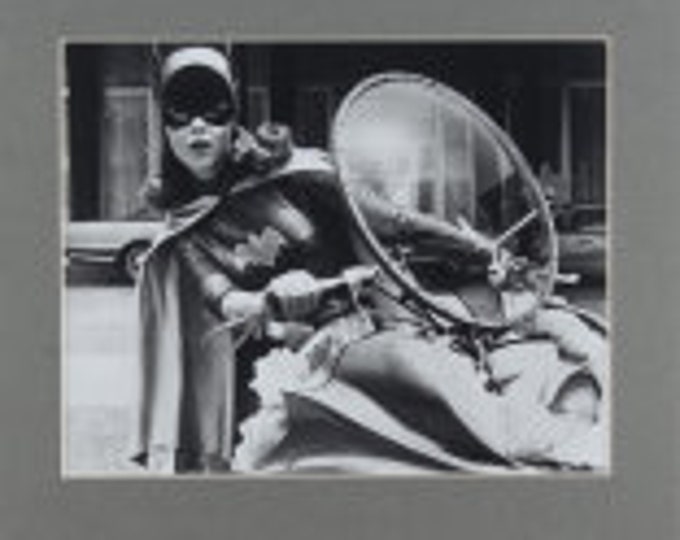 Yvonne Craig Signed "Batman" 11x14 Custom Matted Cut Display (JSA COA)