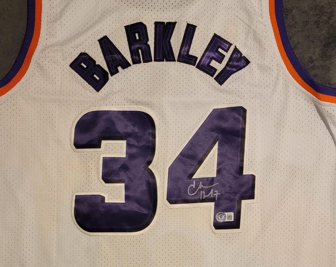 Charles Barkley Signed Jersey W/Beckett BAS COA Suns #34 Mitchell & Ness 1992-93