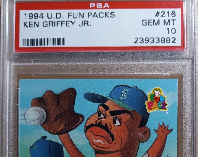 Ken Griffey Jr Upper Deck #216 Fun Pack - Graded PSA 10 - Low Pop
