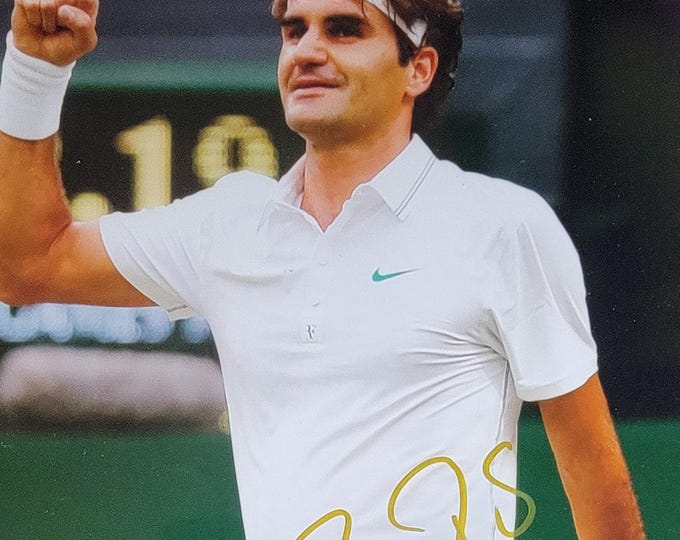 Roger Federer Authentic Signed 8x10 Photo W/ 3rd Party Beckett BAS COA - Tennis Great