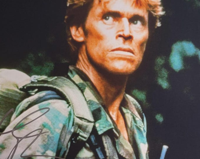 Willem DaFoe Authentic Signed 8x10 Photo W/ Beckett BAS COA Platoon