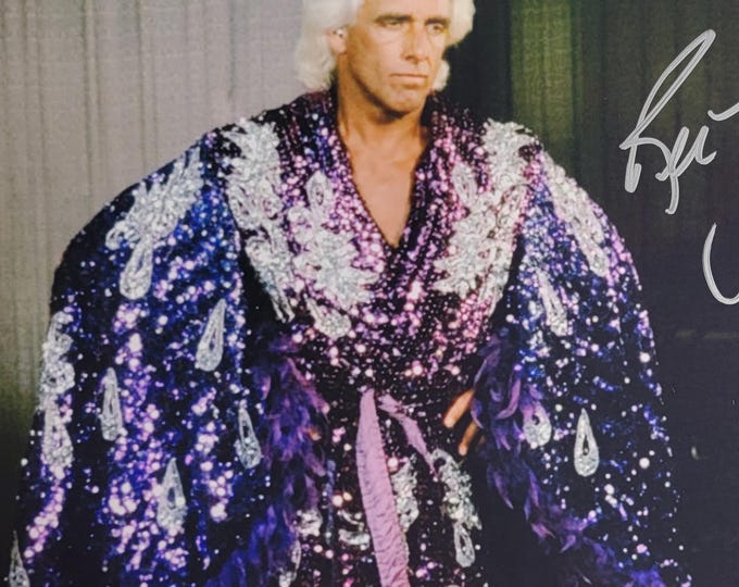 Ric Flair Authentic Signed 8x10 Photo W/ Beckett BAS COA wcw nwa wwe