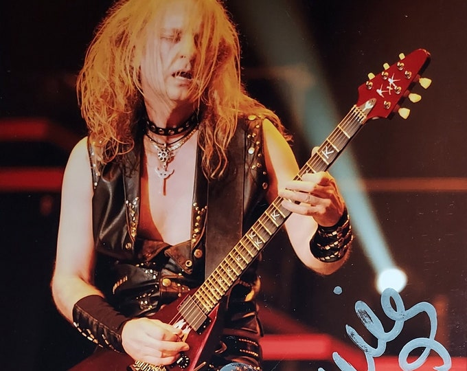 K.K. Downing Authentic Signed 8x10 Photo W/ Beckett COA - Judas Priest