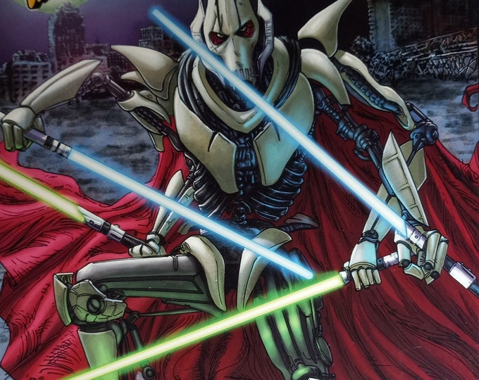 Matthew Wood 11x17 Authentic Signed Print W/ JSA COA - General Grevious - Star Wars - The Clone Wars