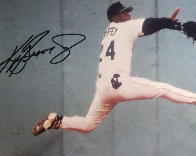 Ken Griffey Jr. Authentic Signed 8 1/4" x 11 3/4" Photo W/ PSA COA Seattle Mariners HoF MvP Icon G.O.A.T.