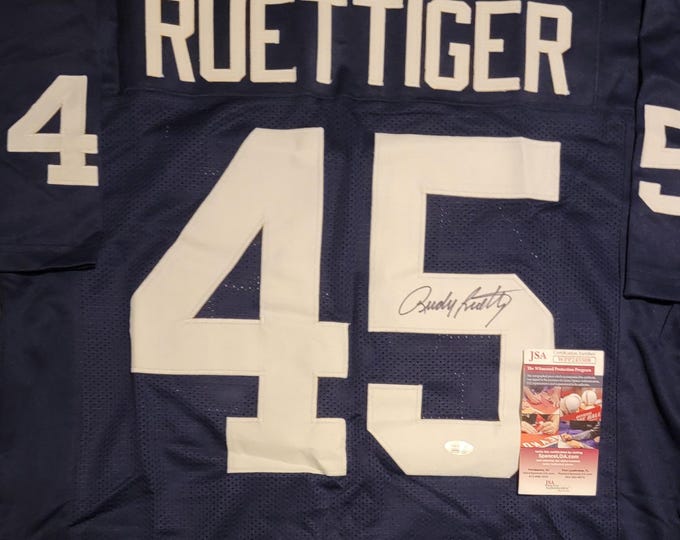 Rudy Ruettiger Signed Jersey W/ JSA COA Notre Dame Fighting Irish #45