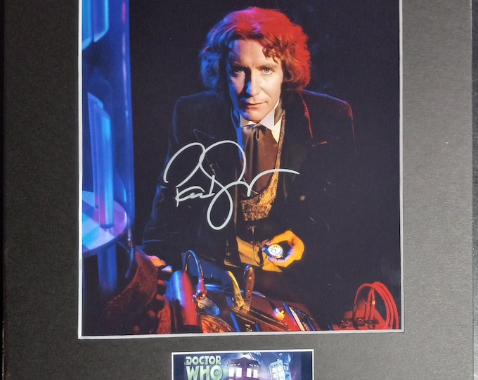 Paul McGann Authentic Signed 8x10 Photo W/ Custom Frame Ready 11x14 Matting - Dr. Who