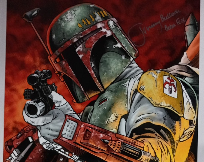 Jeremy Bulloch 12x18 Authentic Signed Photo W/ Beckett Sticker - Boba Fett - Star Wars