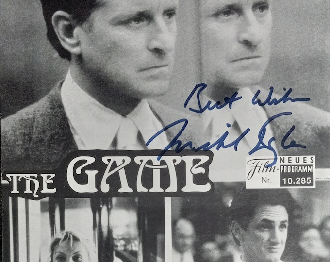 Michael Douglas 6.25x9.25 Authentic Signed Print W/ A1COA - The Game