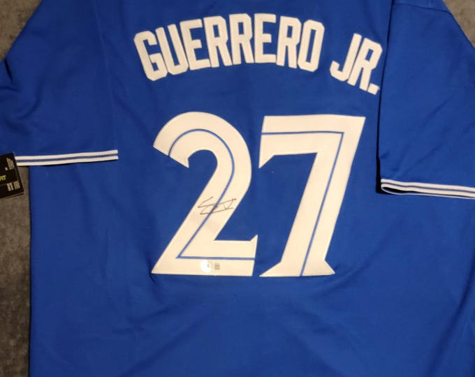 Vladimir Guerrero Jr. Signed Jersey W/ Beckett BAS COA Toronto Blue Jays #27 Official Nike Gear