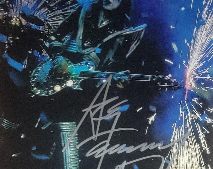 Ace Frehley 8x10 Authentic Signed Photo W/ Lighthouse & 3rd Party COA's - The Spaceman - KISS