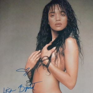 Authentique photo signée Lisa Bonet 20 x 10 cm avec certificat d&#39;authenticité du phare - Cosby Show