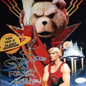 Sam J. Jones Authentic Signed 8x10 Photo W/ Lighthouse COA - Flash Gordon + Ted -