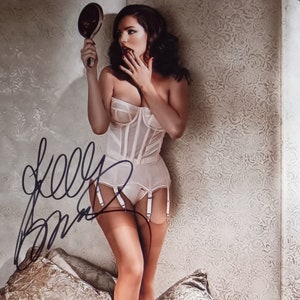 Kelly Brooke Authentiek Ondertekend 8x10 Foto W/ Lighthouse COA - Model & Actrice