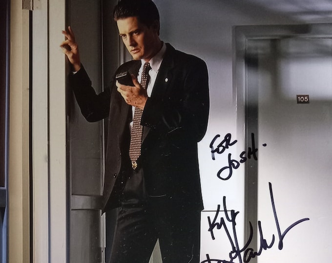 Old Captain's "To Josh" Personalized Authentic Signed 8x10 Photo W/ Lighthouse COA - Kyle MacLachlan - Twin Peaks