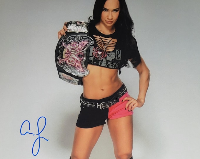 AJ Lee 11x14 Authentic Signed Photo W/ 3rd Party Authentication WWE