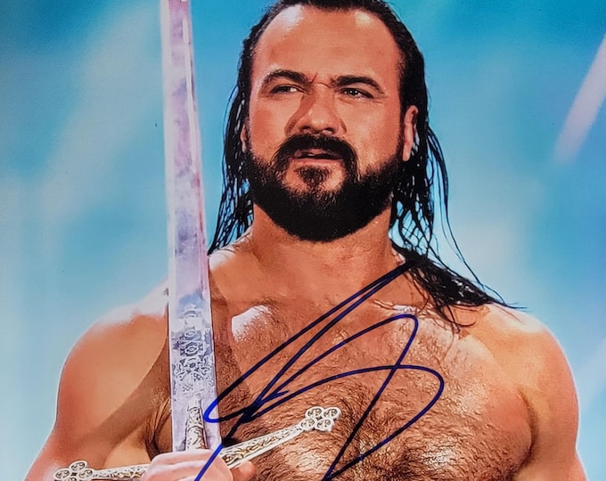 Drew McIntyre Authentic Signed 8x10 Photo W/ Beckett BAS COA - WWE