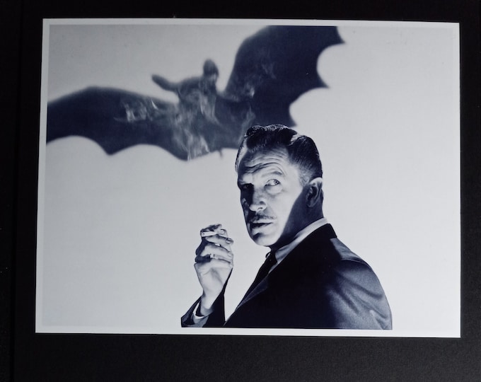 Vincent Price 11x14 Display With An Authentic Signed Cut + JSA LOA & A1COA 3rd Party Authentications