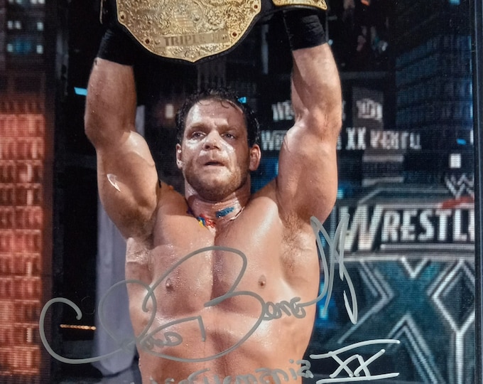 Chris Benoit Authentic Signed 8x10 Photo W/ Beckett LOA Authentication - Wrestlemania XX - 4 Horsemen WWE wwf wcw - d.2007
