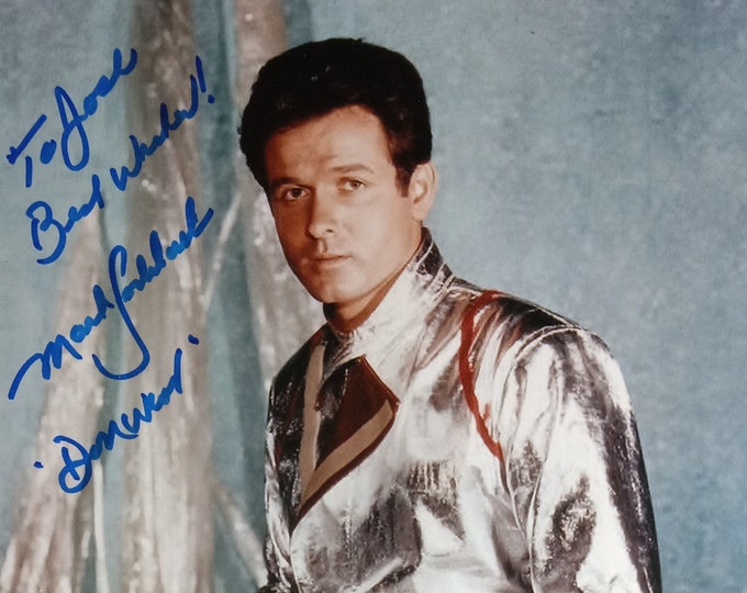 Old Captain's "To Josh" Personalized Authentic Signed 8x10 Photo W/ Lighthouse COA - Lost In Space - Mark Goddard