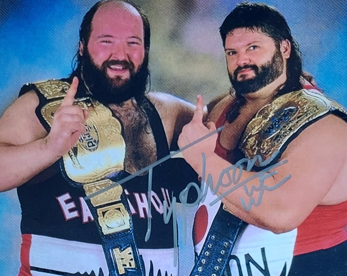 WCW Typhoon Authentic Signed 8x10 Photo W/ Fitterman Sports Hologram COA
