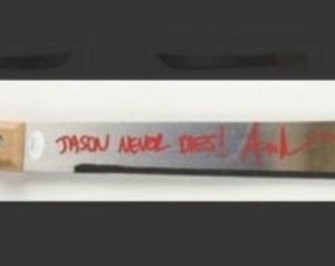 Ari Lehman Authentic Signed Steel Machete W/ JSA COA + Inscription Friday 13th
