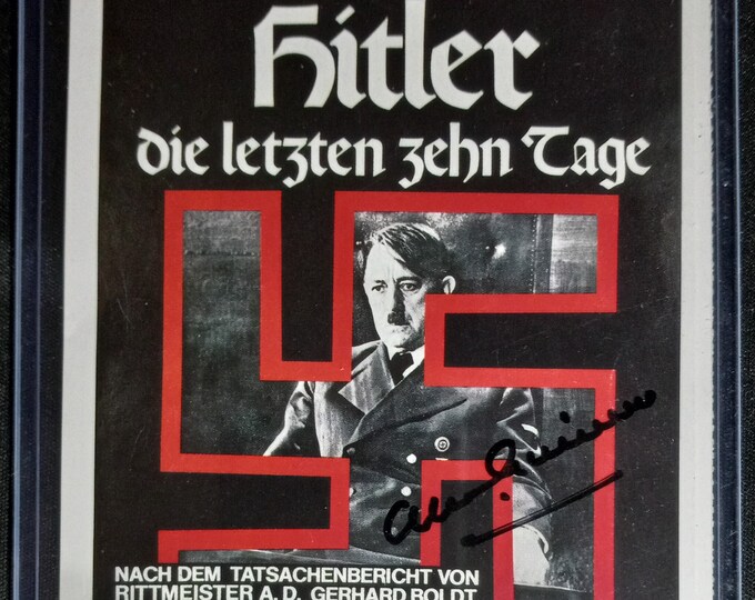 Alec Guinness Authentic Signed 4x5.5 German Mini Movie Poster - Very RARE!!
