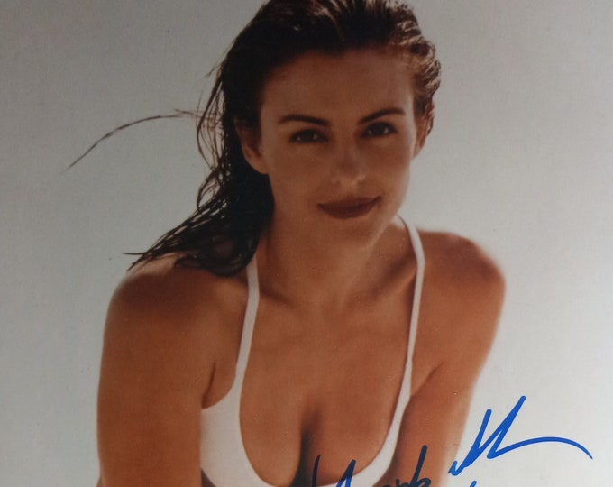 Elizabeth Hurley Authentic Signed 8x10 Photo W/ Lighthouse COA