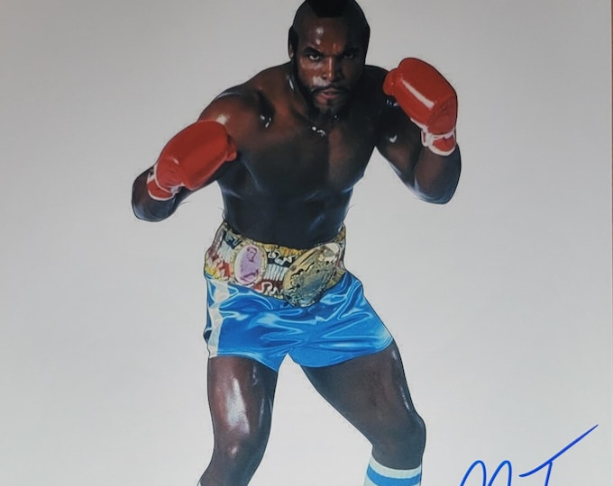 RARE Mr. T 11x14 Authentic Signed Photo W/ 3rd Party Authentication Clubber Lang