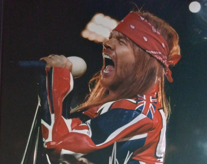 Axl Rose 11x14 Authentic Signed Photo W/ Lighthouse COA - Guns N Roses
