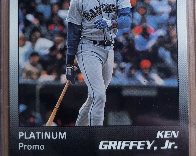 RARE 1990 Ken Griffey Jr Limited Edition PLATINUM Promo Card - Star Company - This is 1 of 200 Ever Printed