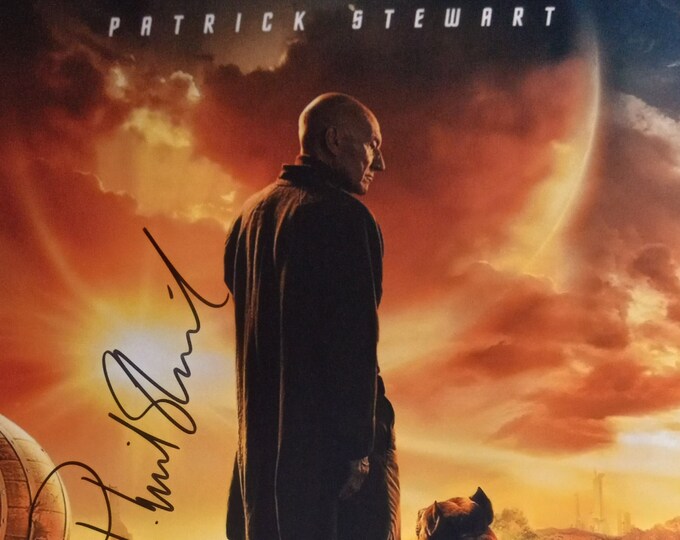 Patrick Stewart Authentic Signed 11x14 Photograph + 3rd Party Authentication - Picard - Star Trek - Jean-Luc