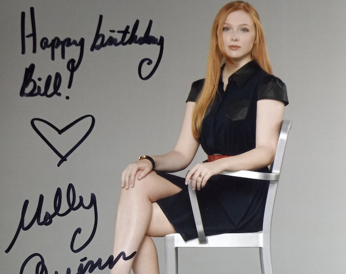 Molly Quinn Authentic Signed 8x10 Photo W/ COA - Inscribed: Happy Birthday Bill" - Castle